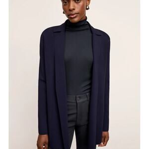 M.M. Lafleur Dark Navy The Merritt Wrap Jardigan Size L